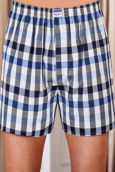 Berrak Ανδρικό Μικτό Σχέδιο 12 Πακέτο Poplin Boxer Elf568ber 105212