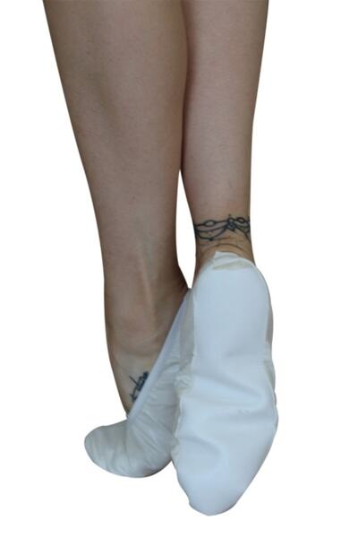 TUGİS SANAT Beyaz Pisi Pisi-folklor Pisisi- 23 Nisan Ayakkabısı