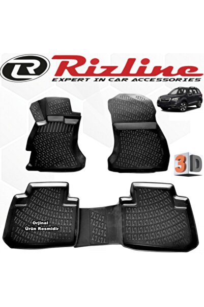 Rizline Subaru Forester 3d Paspas Havuzlu 2013 - 2019 Arası Siyah 4 Parça Set