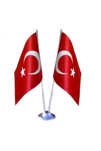 Genel Markalar Çiftli Türk Masa Bayrağı