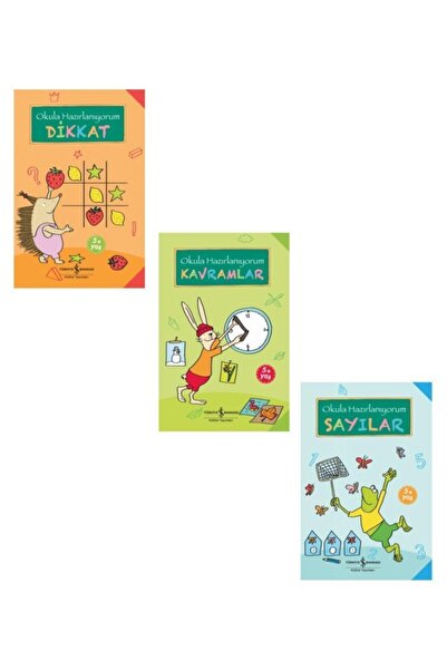 TÜRKİYE İŞ BANKASI KÜLTÜR YAYINLARI Okula Hazırlanıyorum Seti 3 Kitap Sayılar...