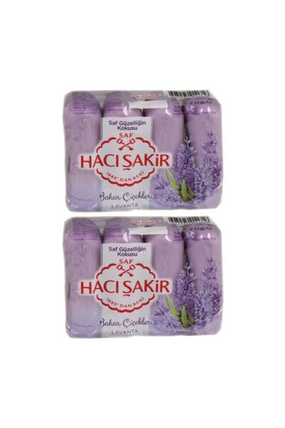 Hacı Şakir صابون بيوتي لافندر 4 × 70 جرام 2 قطعة
