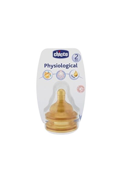 Chicco Fizyolojik Biberon Emziği 2 Ay+ Orta Akış Kauçuk