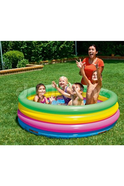 BESTWAY 62002 Pompasıyla, 51117, 4 Boğum, Şişme Aile Ve Çocuk Havuzu -157x46cm