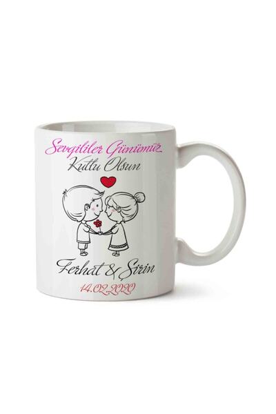 ART HEDİYE كوب عيد الحب للذكرى السنوية