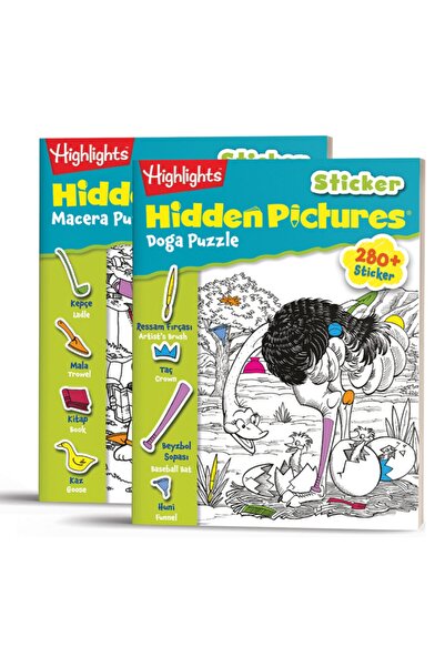 Dikkat Atölyesi Yayınları Highlights Sticker Hidden Pictures Set