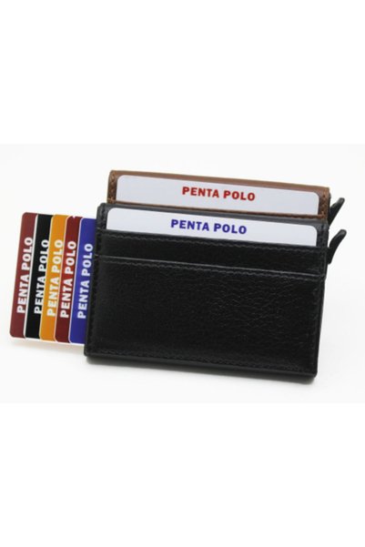 PENTA POL - O حامل البطاقة الذكية بإطار جلدي