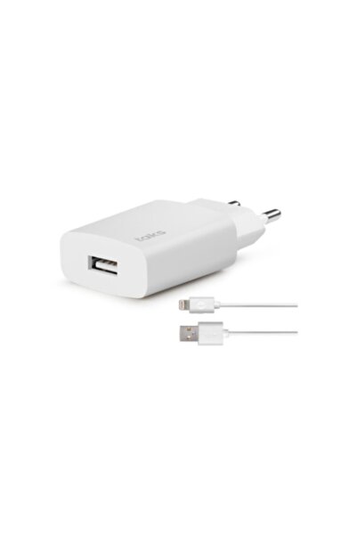 Ttec Taks Beyaz Seyahat Sarj Aleti 1.5a + Iph. Kablolu
