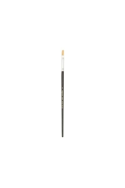 Bigpoint 358f Series White Natural Bristle Flat Cut Brush No: 6