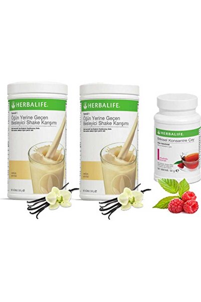 Herbalife 2 Vanilya Shake -ahududu Çay 50 gr