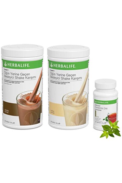 Herbalife Shake Karışımı 1 Vanilya 1 Çikolata Aloe Vera 1 Klasik Çay