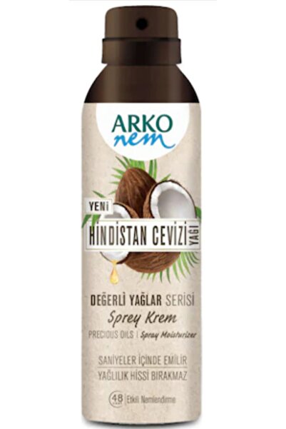 ARKO Nem Değerli Yağlar Sprey Krem Hindistan Cevizi 150 Ml
