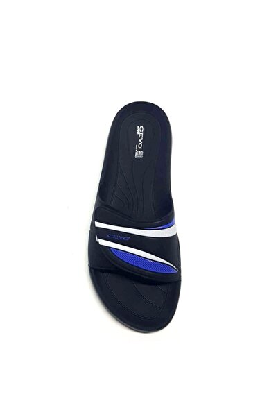 Ceyo Ανατομικές Μαύρες Ανδρικές Παντόφλες 9100-19