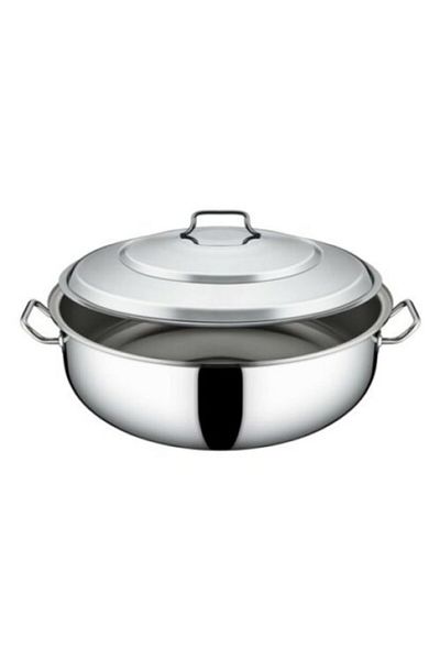 Yürük Steel Pot Halvane 40*17 Cm with Lid for 57 Persons