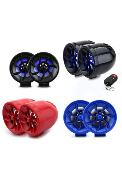 Akkar Motosiklet Alarmlı Mp3 Çalar Usb Aux Girişi Hafıza Kartlı Ses Sistemi