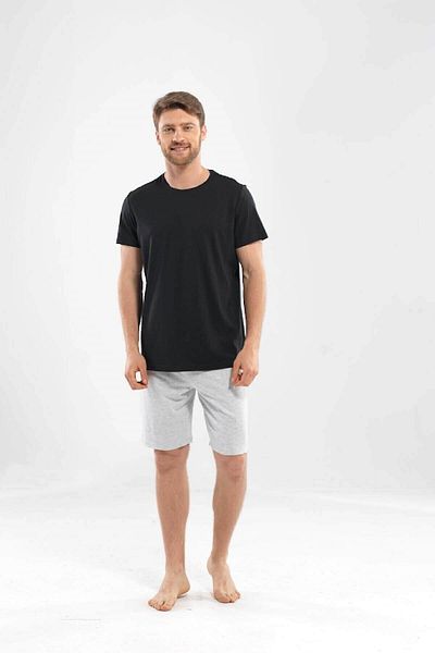 Blackspade Ανδρικό μπλουζάκι Black Modal Crew Neck