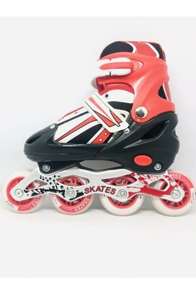 Asya k 4 Wheel Adjustable Red Skates