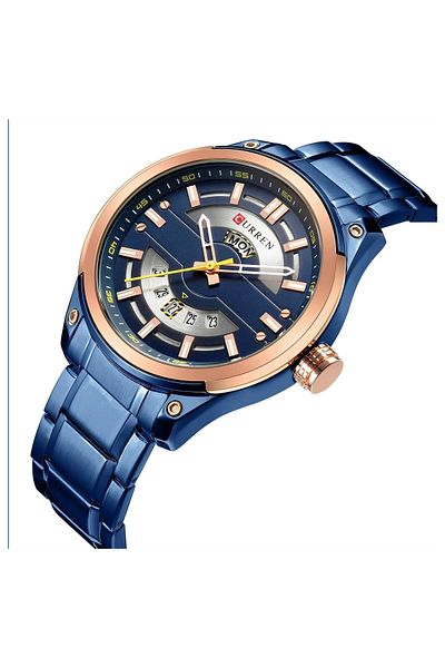 Curren 8319 Casual Calendar Steel Men's Wristwatch