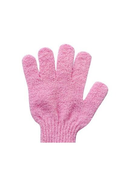 HG BUTİK قفازات حمام لتقشير الجسم باللون الوردي الفاتح