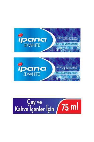 İpana Ipana 3 Boyutlu Beyazlık Çay Ve Kahve Içenler Için Ve Canlandıran Ferah...