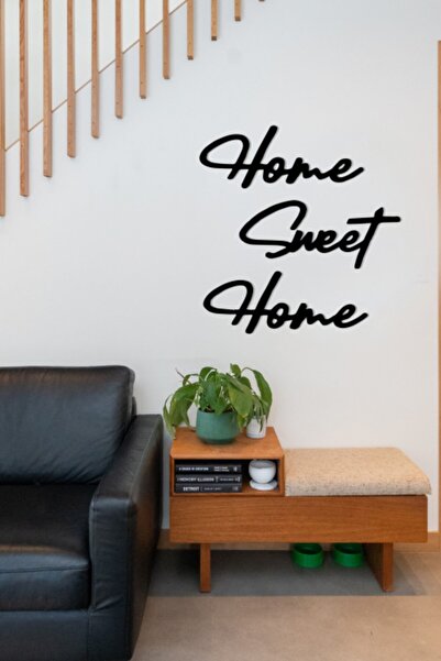 HTS TASARIM Home Sweet Home Ahşap Duvar Tablosu- Lazer Kesim Duvar Dekoru