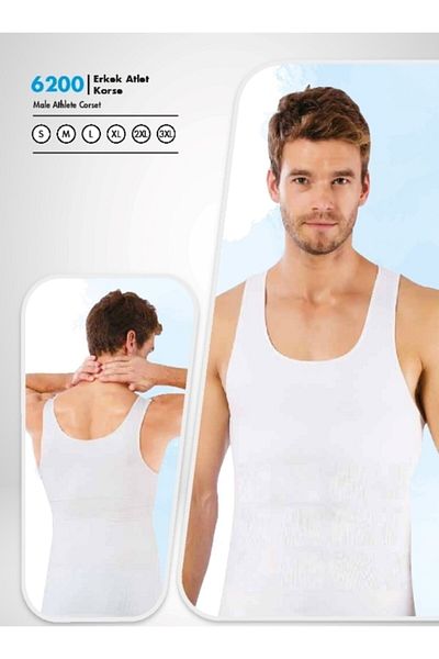 Form Time 6200 Black Men's Tank Top Corset - XL