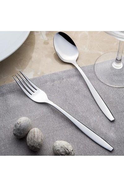 Nehir Sahra Stainless Steel Dinner Spoon Set of 6