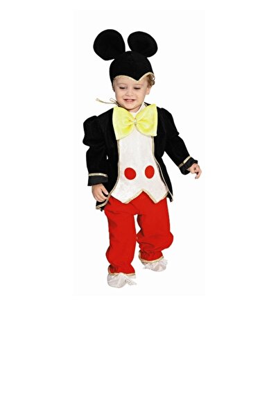 Bkmc Erkek Bebek Siyah Mickey Mouse Kostümü