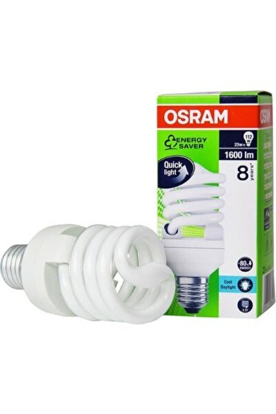 Osram Beyaz 23w Mini Spiral Enerji Tasarruflu Ampul Işık 10'lu (6500k)