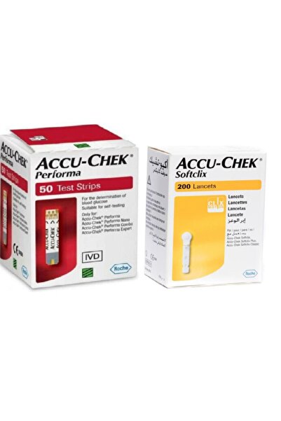 Accu Chek Performa 50 Adet Strip + Softclix 200 Lancets