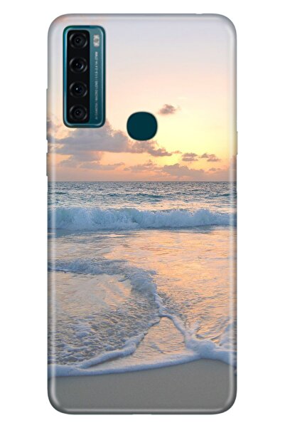 TCL 20 Se Uyumlu Kılıf Pure Modern Desenli Silikon Sahil