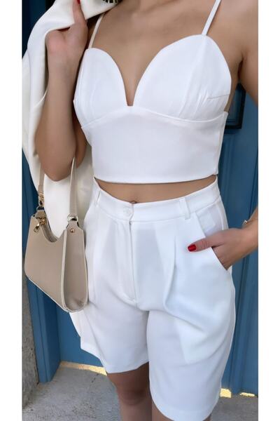 WEBBMODA Beyaz Crop