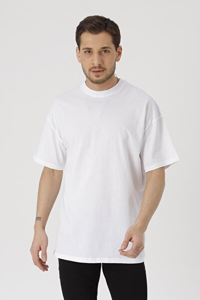 Gambocci supradimensionat Unisex Alb basic tricou