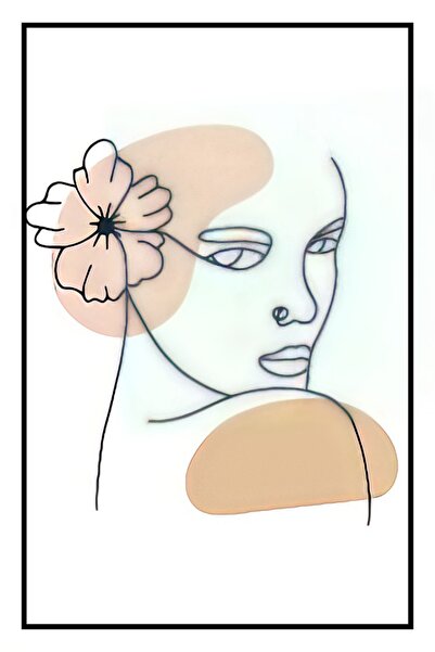 hediyeniburadabul Hbb Art Collection Abstract Design Wooden Painting/Poster