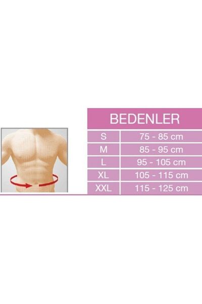 megev medikal Unisex White Wool Corset with Velcro