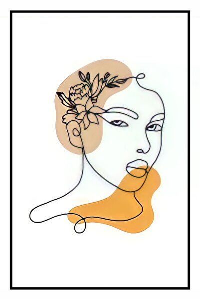 hediyeniburadabul Hbb Art Collection Abstract Design Wooden Painting/Poster