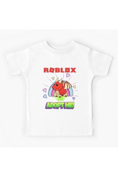 GALASHOP Roblox Adopt Me Shadow Dragon 3 - Kids White T-Shirt Model 245