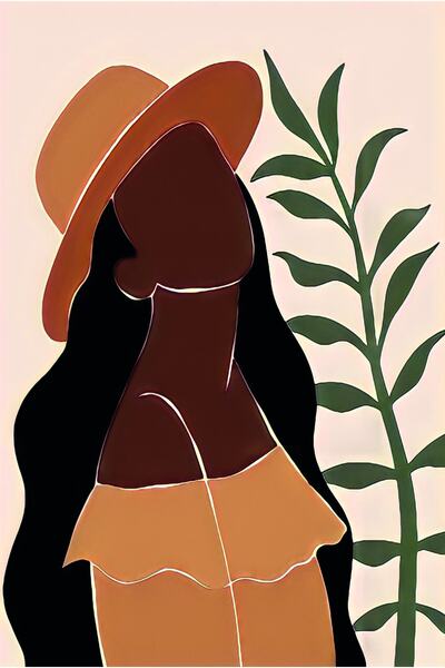 hediyeniburadabul Hbb Art Collection Abstract Design Wooden Painting Poster