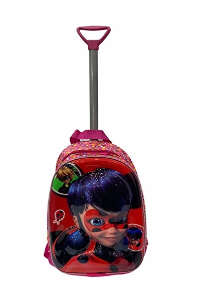 Bullt Anaokulu Çekçekli Sırt Çantası Maskeli Kırmızı Gn-016