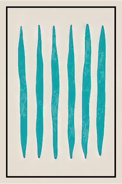 hediyeniburadabul Hbb Art Collection Abstract Design Wooden Painting/Poster