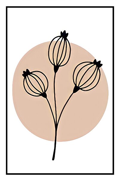 hediyeniburadabul Hbb Art Collection Abstract Design Wooden Painting Poster