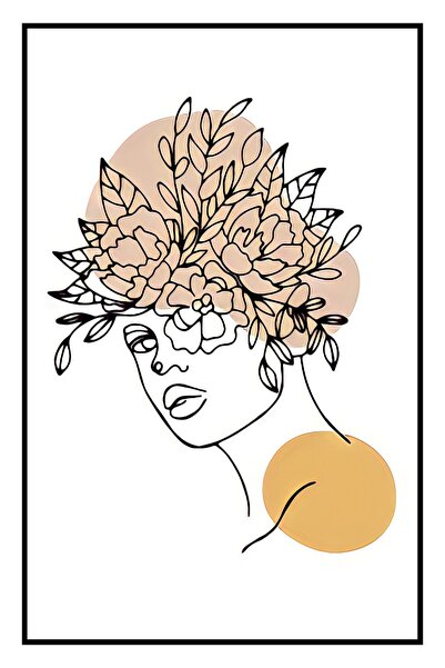 hediyeniburadabul Hbb Art Collection Abstract Design Wooden Painting