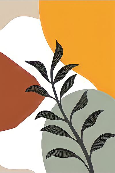 hediyeniburadabul Art Collection Abstract Design Wooden Painting Poster