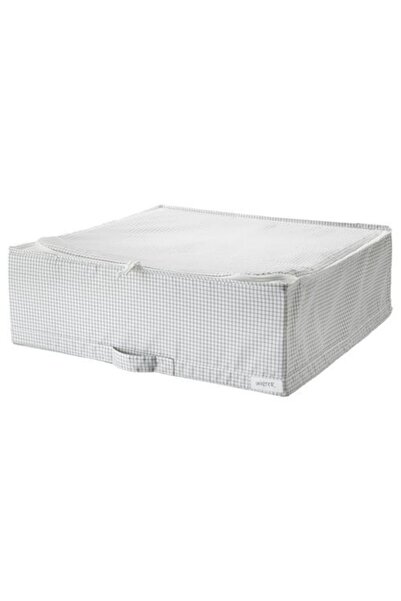 GBG 55x51x18 Cm Fermuarlı Yatak Altı Yastık Çarşaf Nevresim Saklama Kutusu Ka...