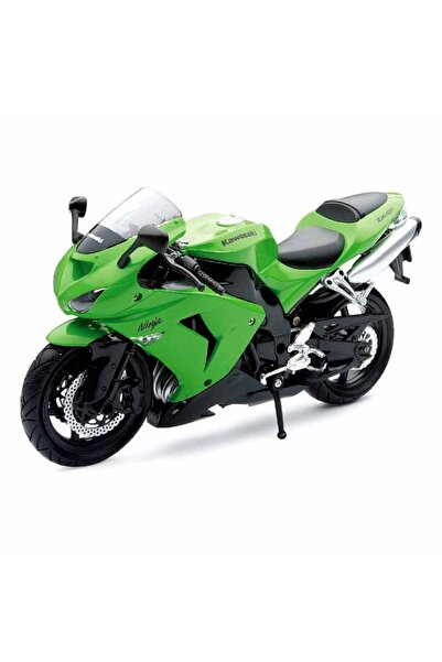 Genel Markalar Oyuncak 1:12 Kawasaki Zx-10 R 2006 Model Motor 17cm Yeşil Nınj...
