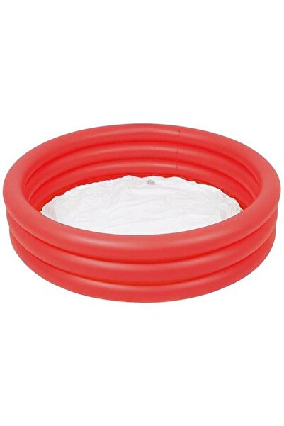 BESTWAY Renkli 3 Bölmeli Kırmızı Çocuk Havuzu 122 X 25