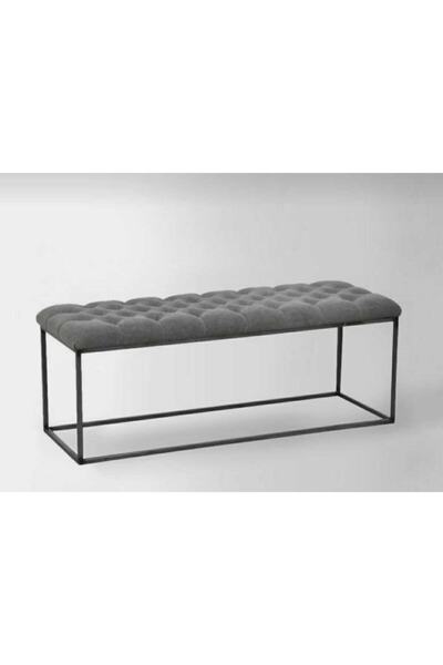 lyla concept Lyla Metal Ayaklı Sağlam Kapitoneli Puf, Benç