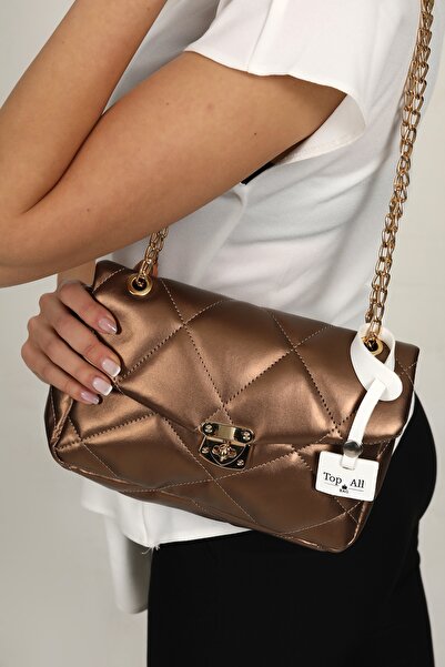 Top All BAG Bronze Women's Hand And Shoulder Quilted Bag
