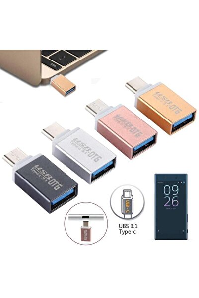 Upjaks Usb 3.1 Type-c Otg Çevirici Usb C Otg Samsung S8 Lg G5 General Mobile Gm 5 Plus Macbook