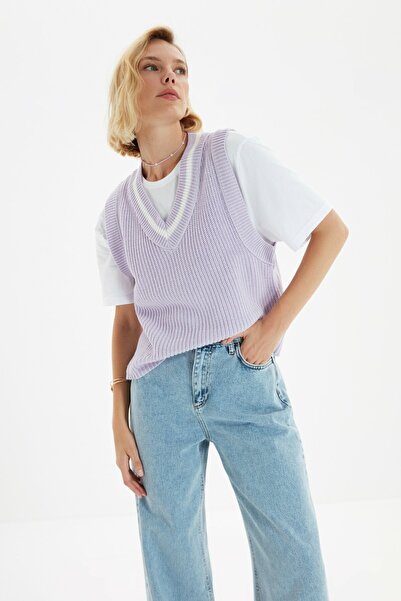 Trn JNS Mavi Likralı Süper Yüksek Bel Kot Salaş Paça Jeans Palazzo Pantolon